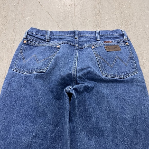 Wrangler Men's Cowboy Cut 1MWZDN‎ Blue Denim Jeans 36 x 34 Durable Western - Picture 5 of 8